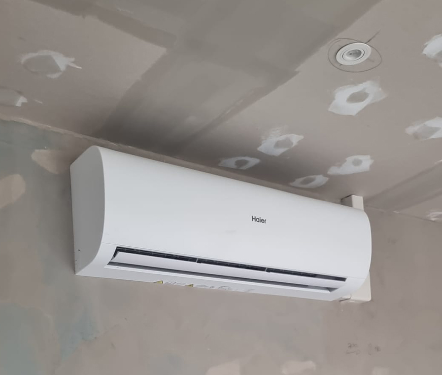 HVAC systeem airco en verwarming in woning Wuustwezel
