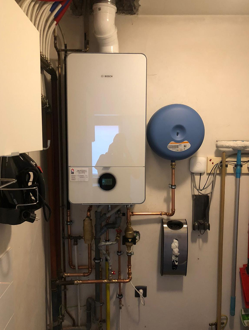 Nieuwe ketel geïnstalleerd door loodgieter van Geobuild uit Brecht