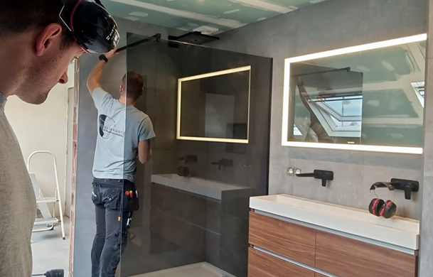 Bouw en renovatie van nieuwe badkamer in Brecht
