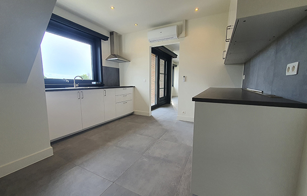 Bouw en renovatie van nieuw appartement en keuken Brecht